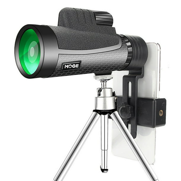 Golf/Concert/ Surveillance Bow 20x50 Monocular Telescope Low Light Night Vision Telescope High Power Prism with Tripod for Bird Watching/Hunting/ Camping/Hiking 